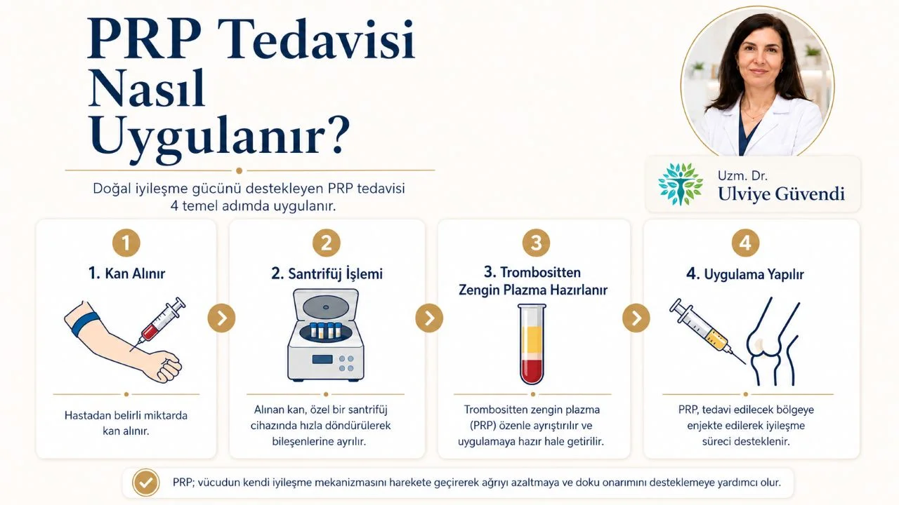 PRP tedavisi nasıl uygulanır? Kan alma, santrifüj, trombositten zengin plazma hazırlama ve uygulama aşamaları